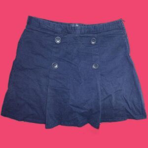 The Children's Place Size 18 Girls Uniform Regular Pleated Skirt Navy Blue